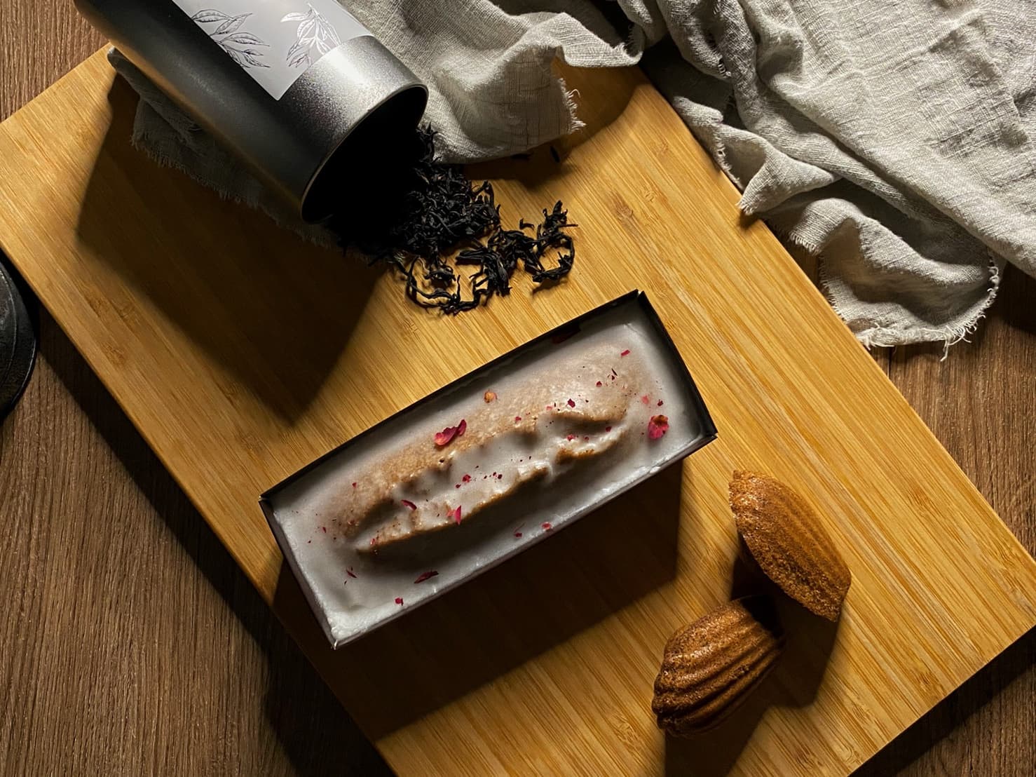 中秋限定聯名禮盒 日月潭紅玉紅茶50g罐茶 茶包組 碧月法式溫甜點 暮茶澄光