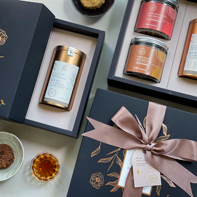 【罐茶組】2023中秋限定茶禮盒 x 手工燕麥脆餅｜日月潭頂級紅玉紅茶