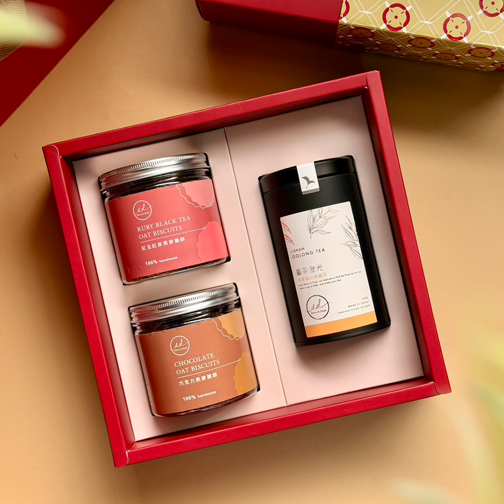 罐茶組合|2026新春限定茶禮盒 x 手工燕麥脆餅
